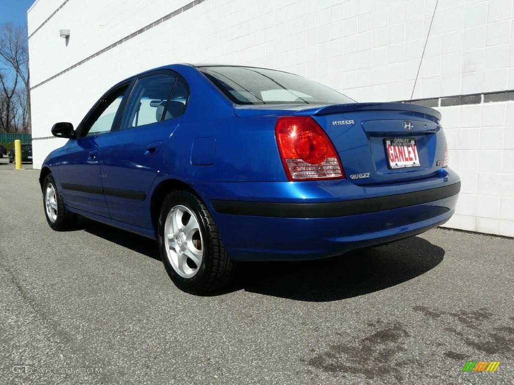 2004 Elantra GT Sedan - Tidal Wave Blue / Dark Gray photo #20