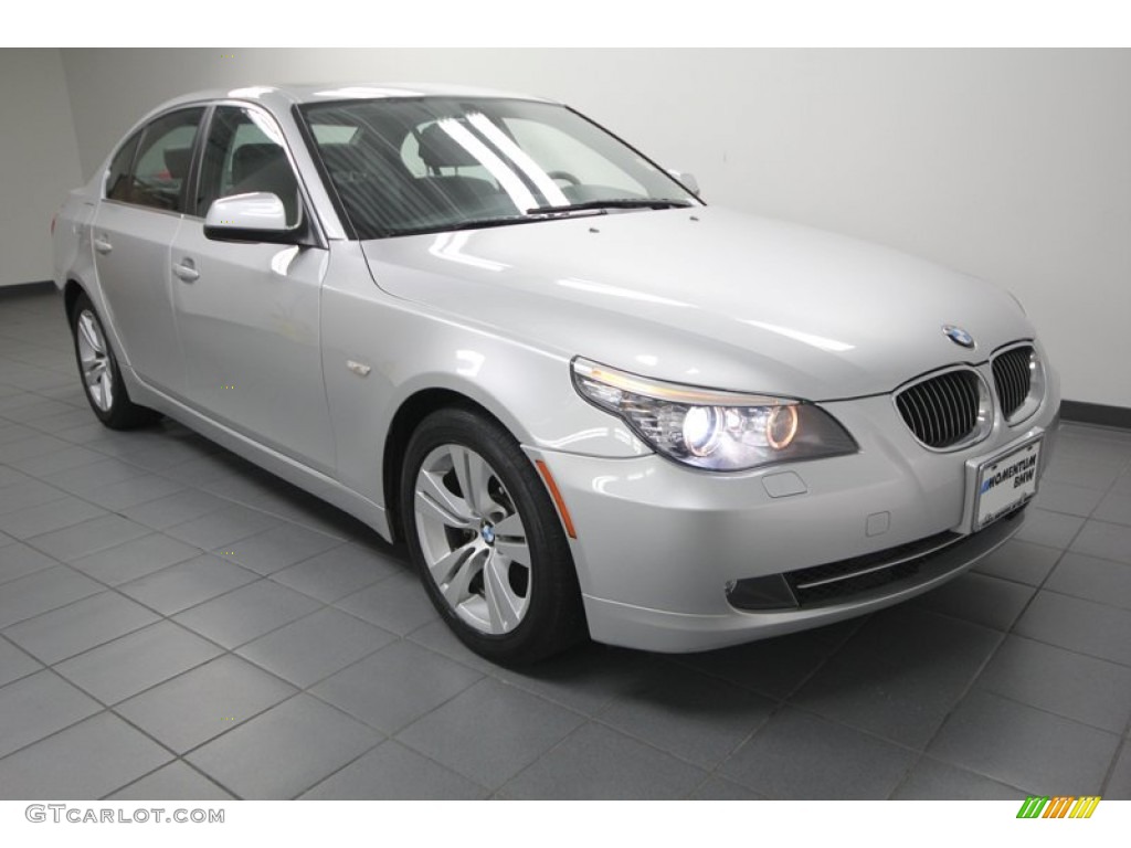 2010 5 Series 528i Sedan - Titanium Silver Metallic / Black photo #1