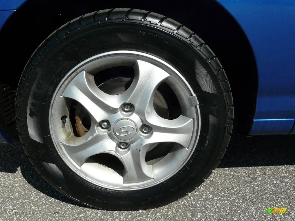 2004 Elantra GT Sedan - Tidal Wave Blue / Dark Gray photo #25