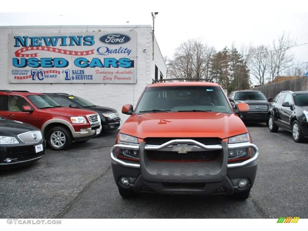 2003 Avalanche 1500 Z71 4x4 - Sunset Orange Metallic / Dark Charcoal photo #2