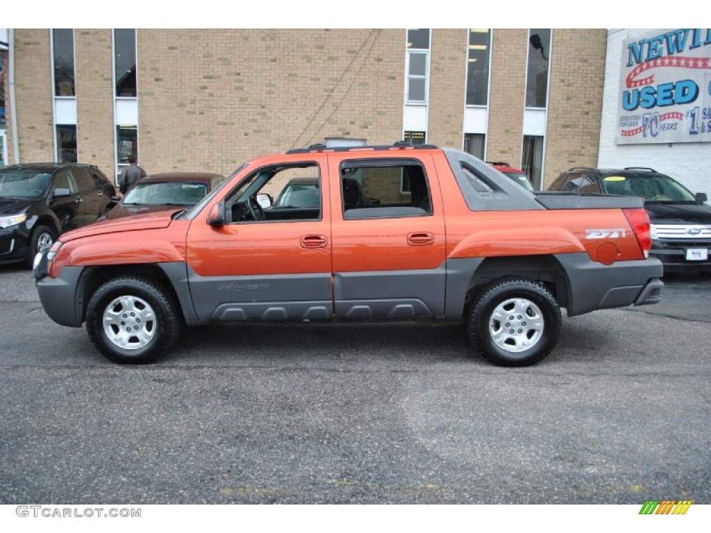 2003 Avalanche 1500 Z71 4x4 - Sunset Orange Metallic / Dark Charcoal photo #3