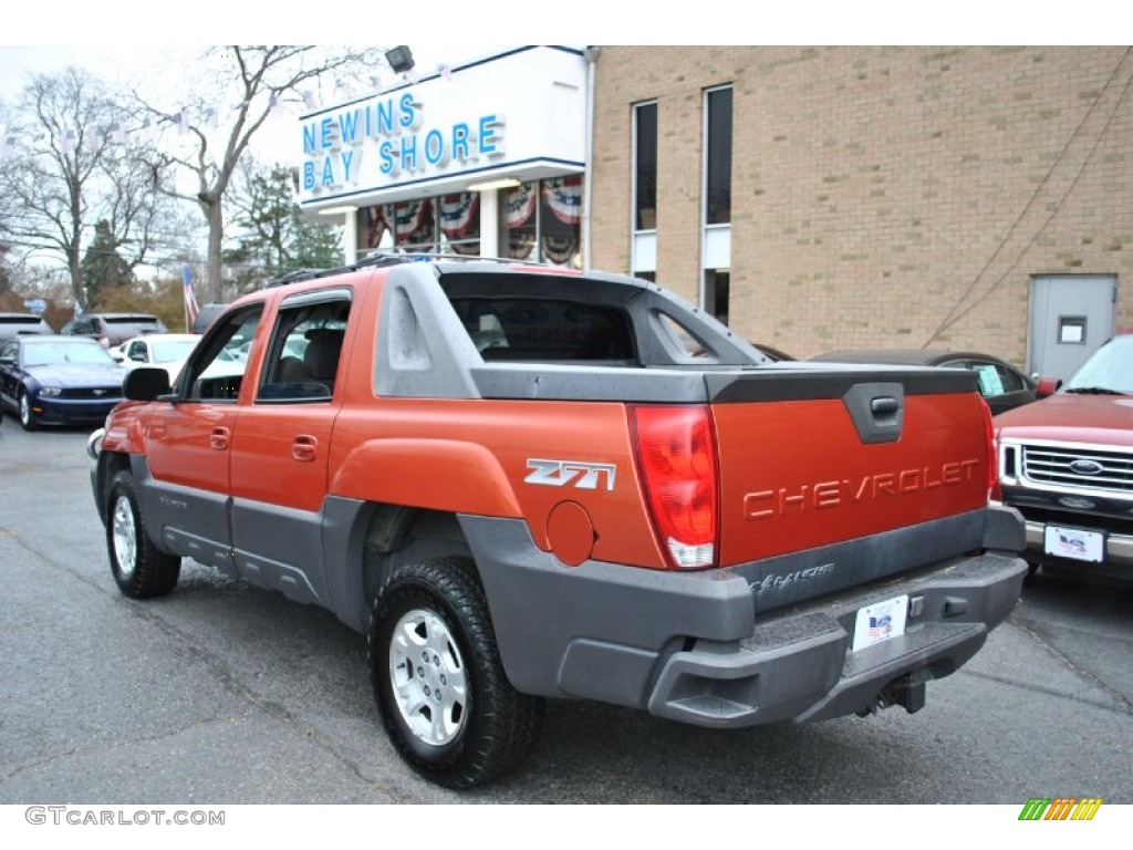 2003 Avalanche 1500 Z71 4x4 - Sunset Orange Metallic / Dark Charcoal photo #4