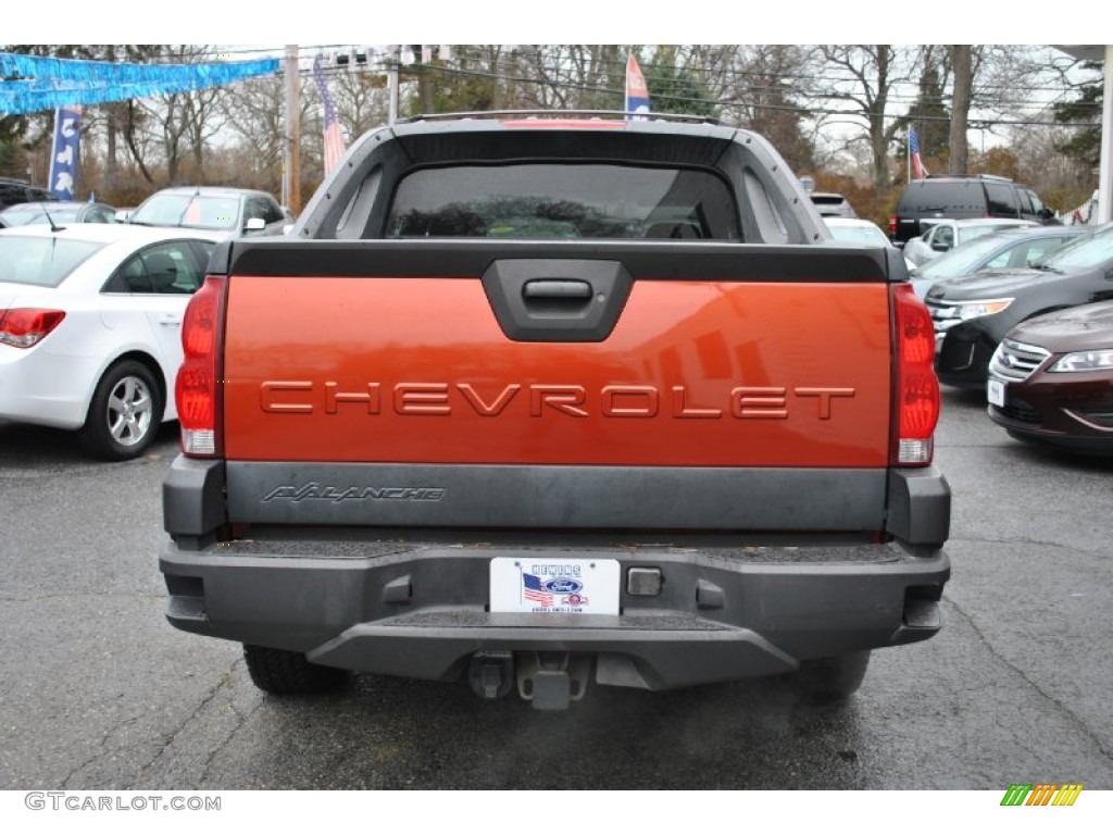 2003 Avalanche 1500 Z71 4x4 - Sunset Orange Metallic / Dark Charcoal photo #5