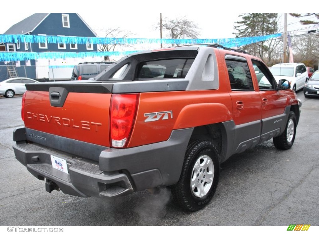 2003 Avalanche 1500 Z71 4x4 - Sunset Orange Metallic / Dark Charcoal photo #6