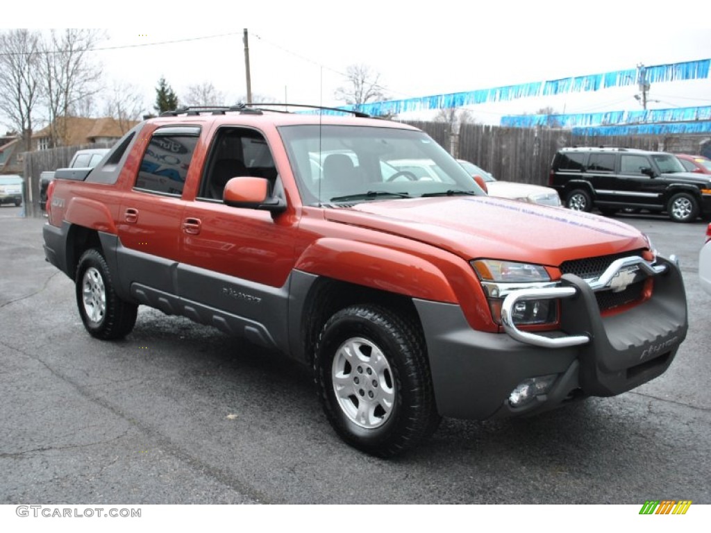 2003 Avalanche 1500 Z71 4x4 - Sunset Orange Metallic / Dark Charcoal photo #7