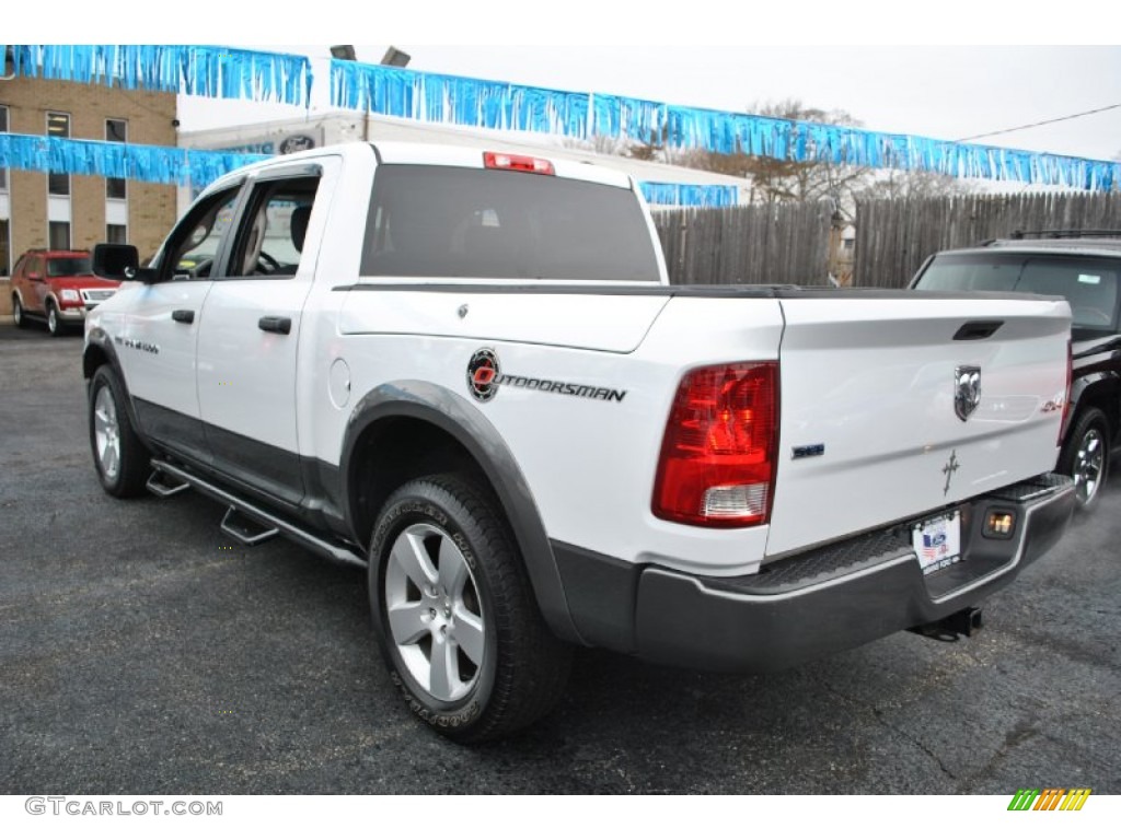 Bright White 2011 Dodge Ram 1500 SLT Outdoorsman Crew Cab 4x4 Exterior Photo #74625709