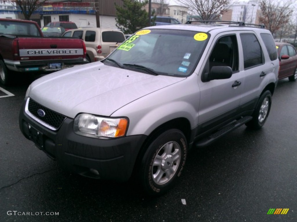 2003 Escape XLT V6 4WD - Satin Silver Metallic / Medium Dark Flint photo #1