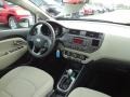 Beige 2013 Kia Rio EX 5-Door Dashboard