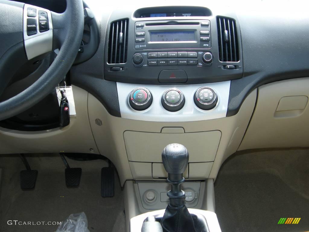 2007 Elantra GLS Sedan - Regatta Blue / Beige photo #19