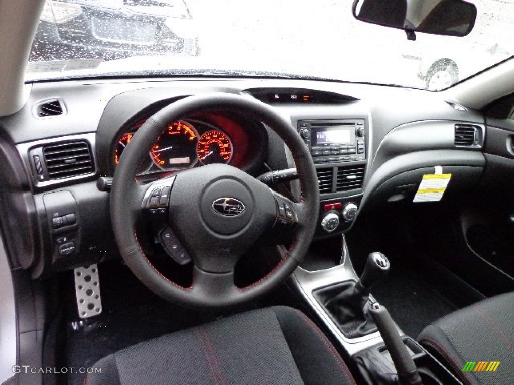 2013 Impreza WRX 4 Door - Ice Silver Metallic / WRX Carbon Black photo #12