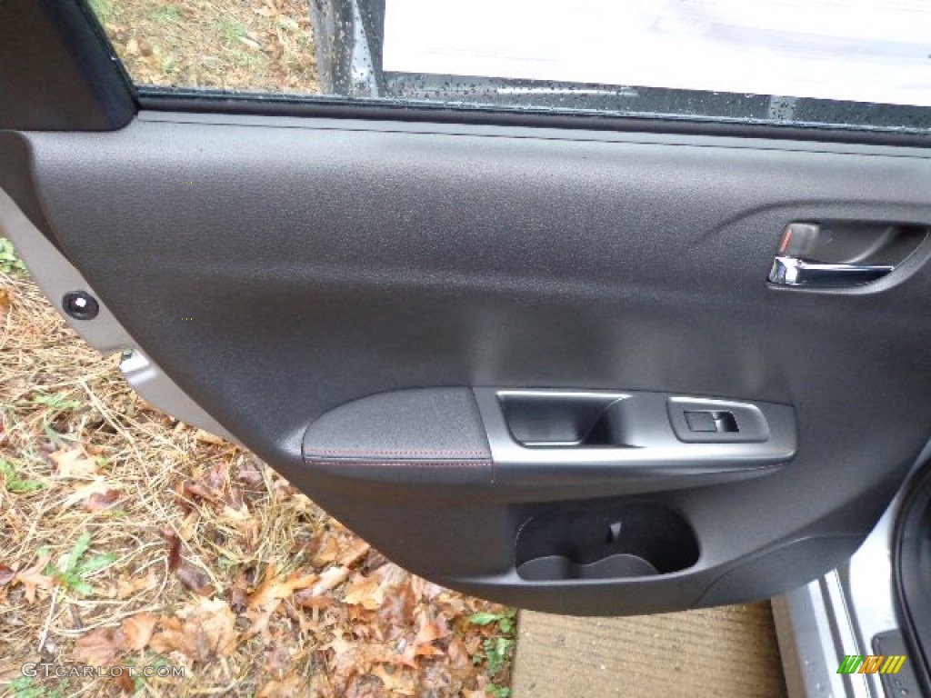 2013 Subaru Impreza WRX 4 Door WRX Carbon Black Door Panel Photo #74630475