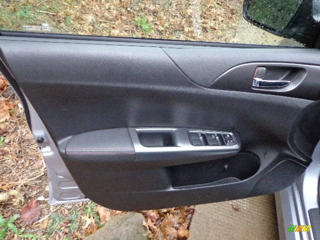2013 Subaru Impreza WRX 4 Door WRX Carbon Black Door Panel Photo #74630499