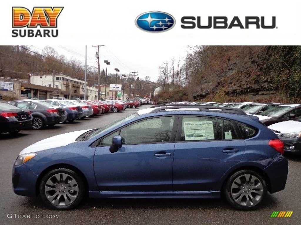 2013 Impreza 2.0i Sport Premium 5 Door - Marine Blue Pearl / Black photo #1