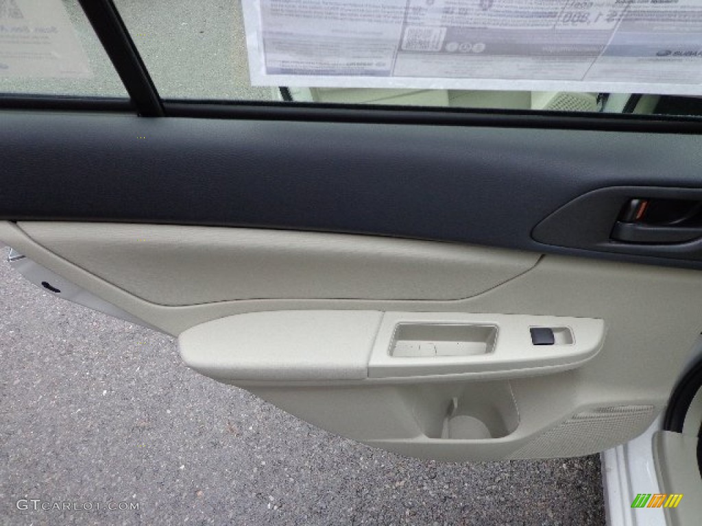 2013 Subaru Impreza 2.0i 4 Door Ivory Door Panel Photo #74631401
