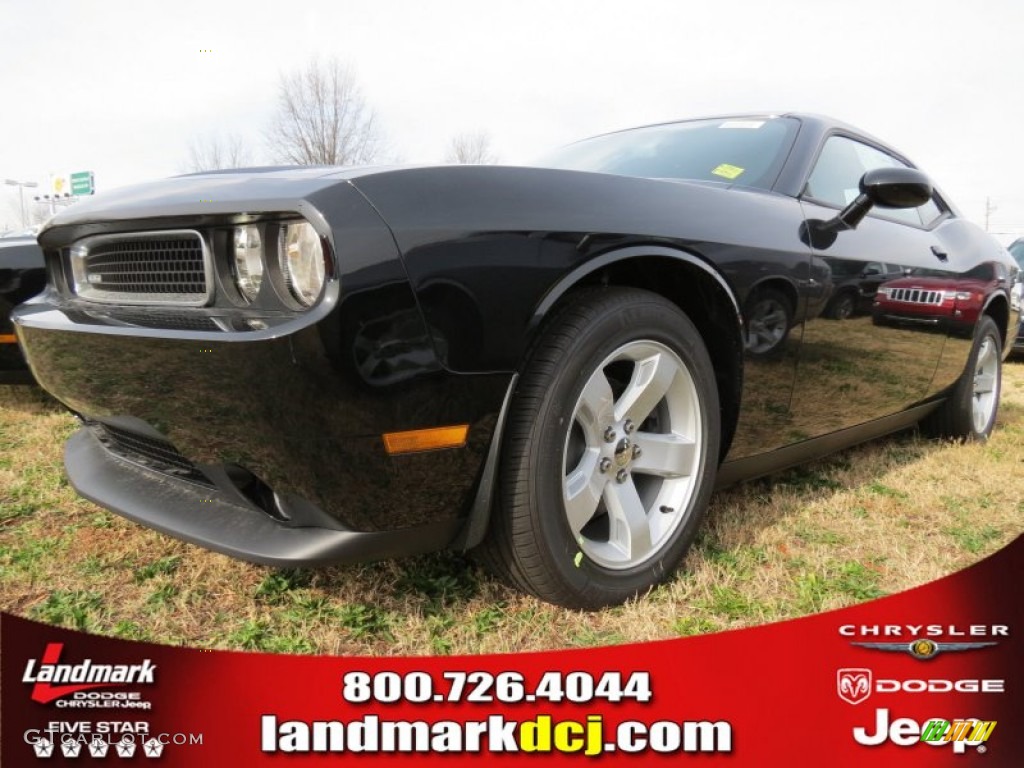 Pitch Black Dodge Challenger