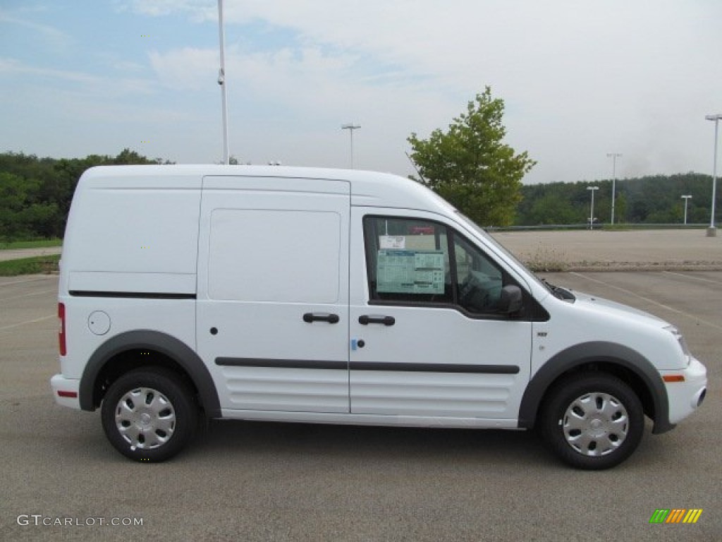 Frozen White 2013 Ford Transit Connect XL Van Exterior Photo #74632176