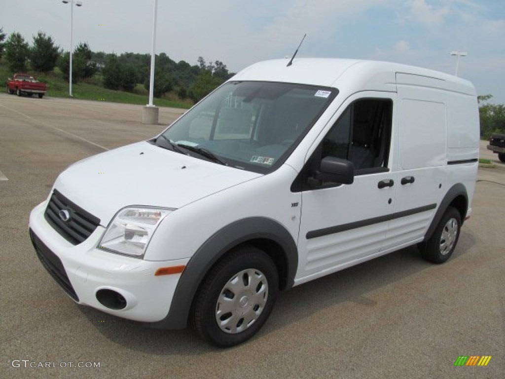 Frozen White 2013 Ford Transit Connect XL Van Exterior Photo #74632237