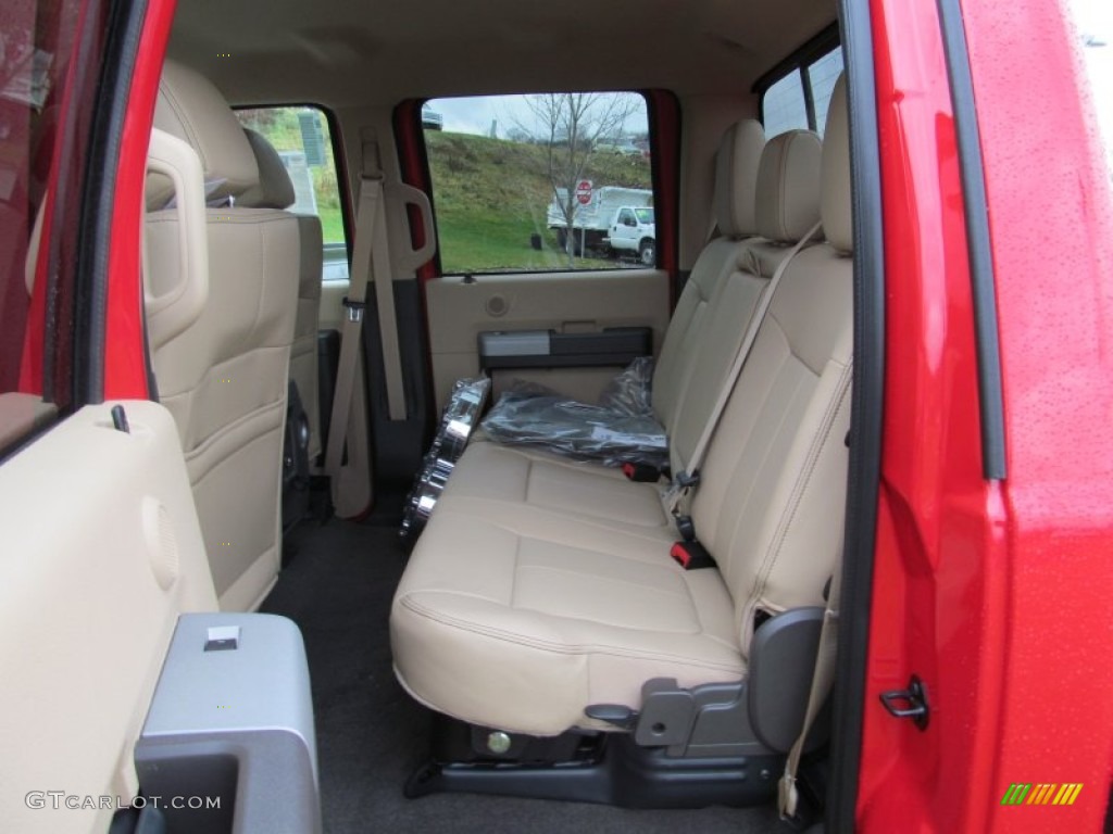 2013 Ford F350 Super Duty Lariat Crew Cab 4x4 Rear Seat Photo #74632941