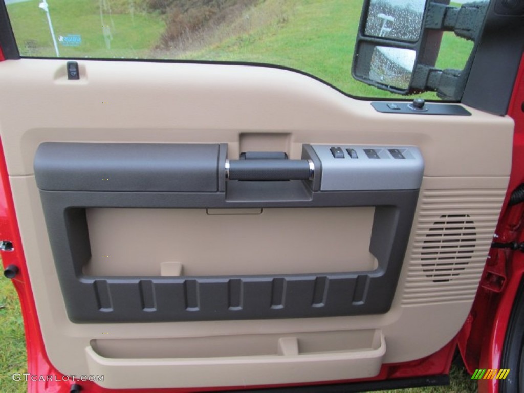 2013 Ford F350 Super Duty Lariat Crew Cab 4x4 Adobe Door Panel Photo #74632954