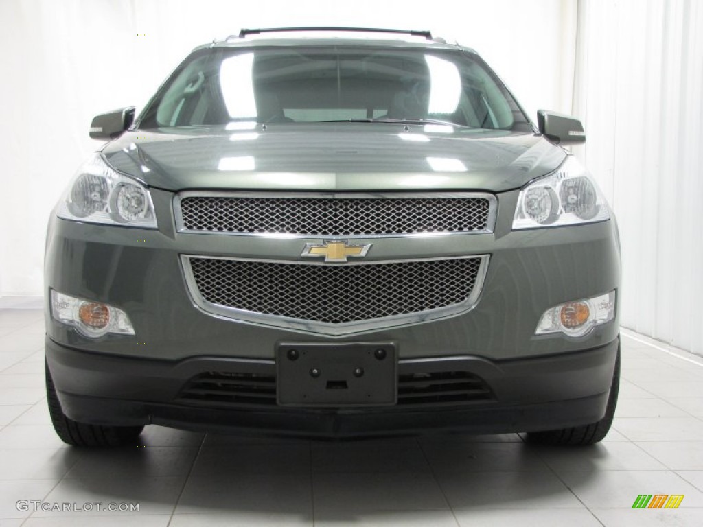2011 Traverse LTZ AWD - Steel Green Metallic / Light Gray/Ebony photo #3