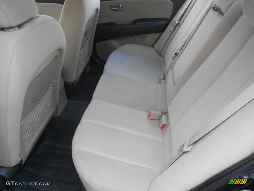 2009 Elantra SE Sedan - Black Pearl / Gray photo #9