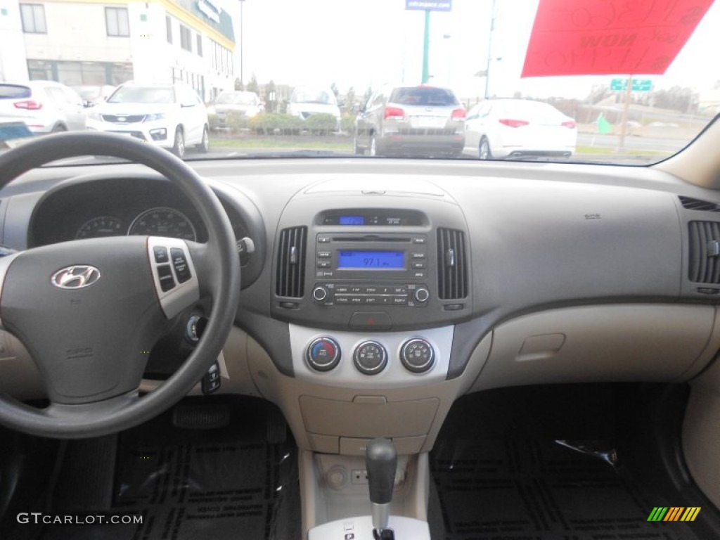 2009 Elantra SE Sedan - Black Pearl / Gray photo #10