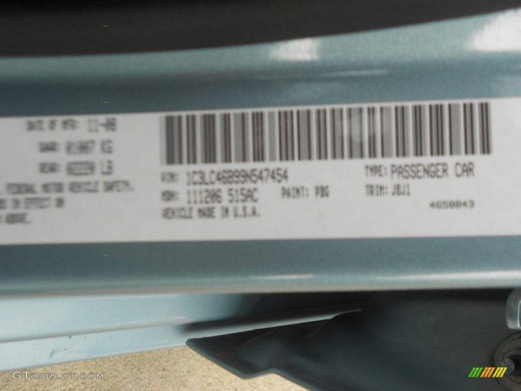 2009 Sebring LX Sedan - Clearwater Blue Pearl / Dark Slate Gray photo #19