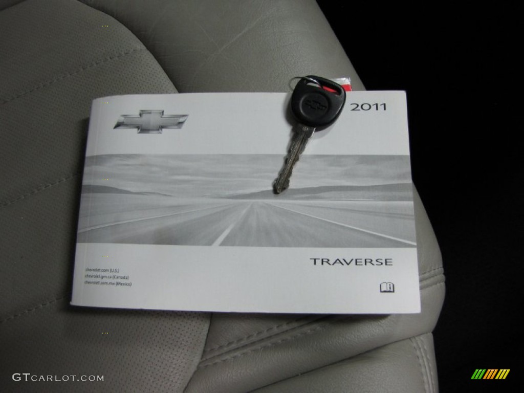 2011 Traverse LTZ AWD - Steel Green Metallic / Light Gray/Ebony photo #33