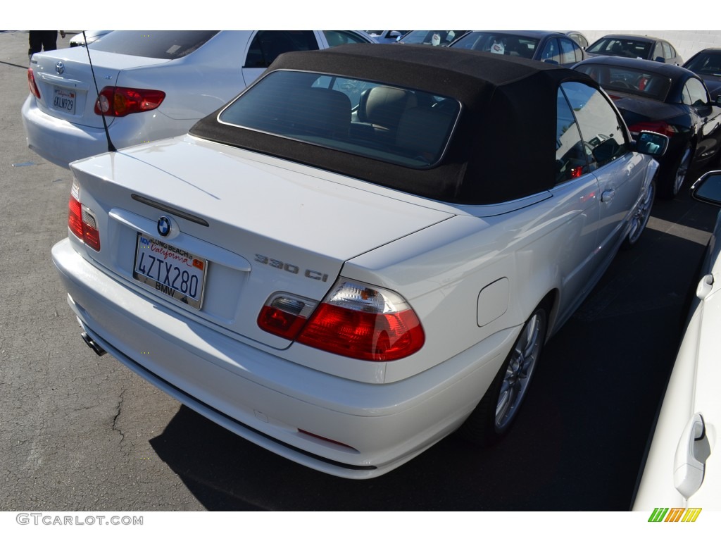 2002 3 Series 330i Convertible - Alpine White / Natural Brown photo #3