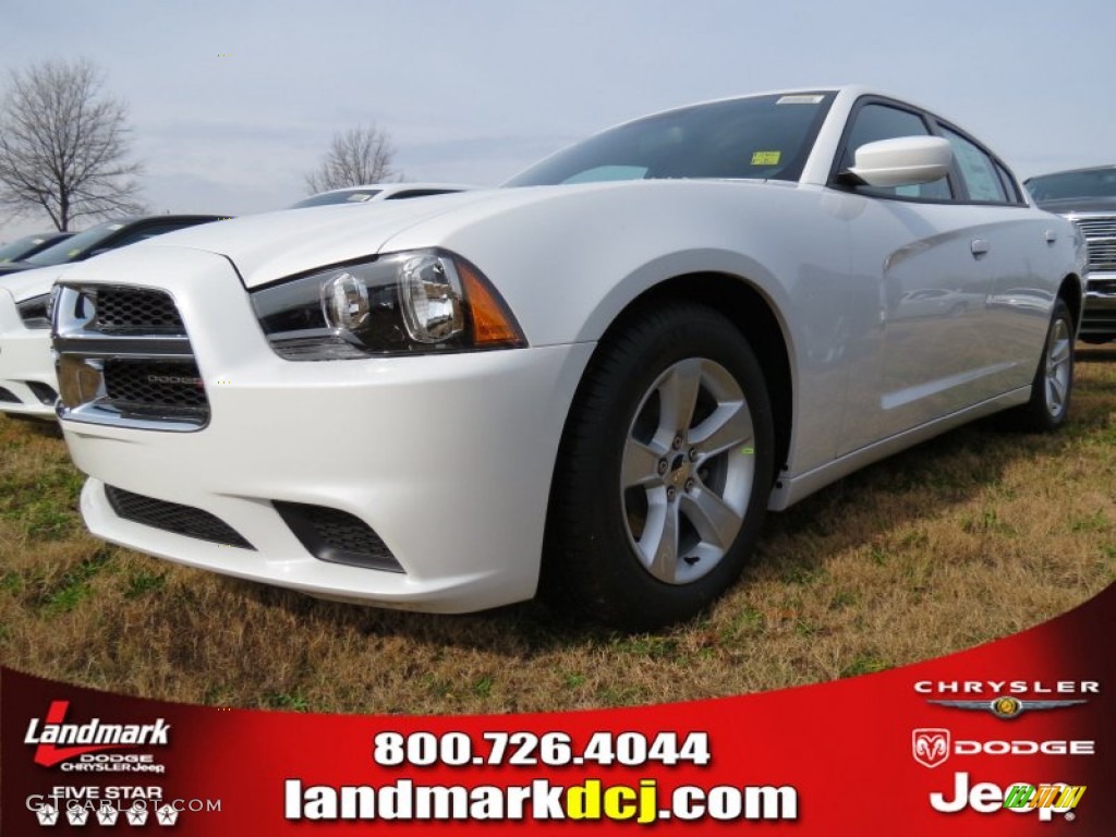 2013 Charger SE - Ivory Pearl / Black/Light Frost Beige photo #1