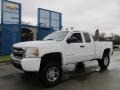 2008 Summit White Chevrolet Silverado 1500 LT Extended Cab 4x4  photo #1