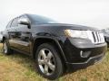 2013 Brilliant Black Crystal Pearl Jeep Grand Cherokee Overland  photo #4