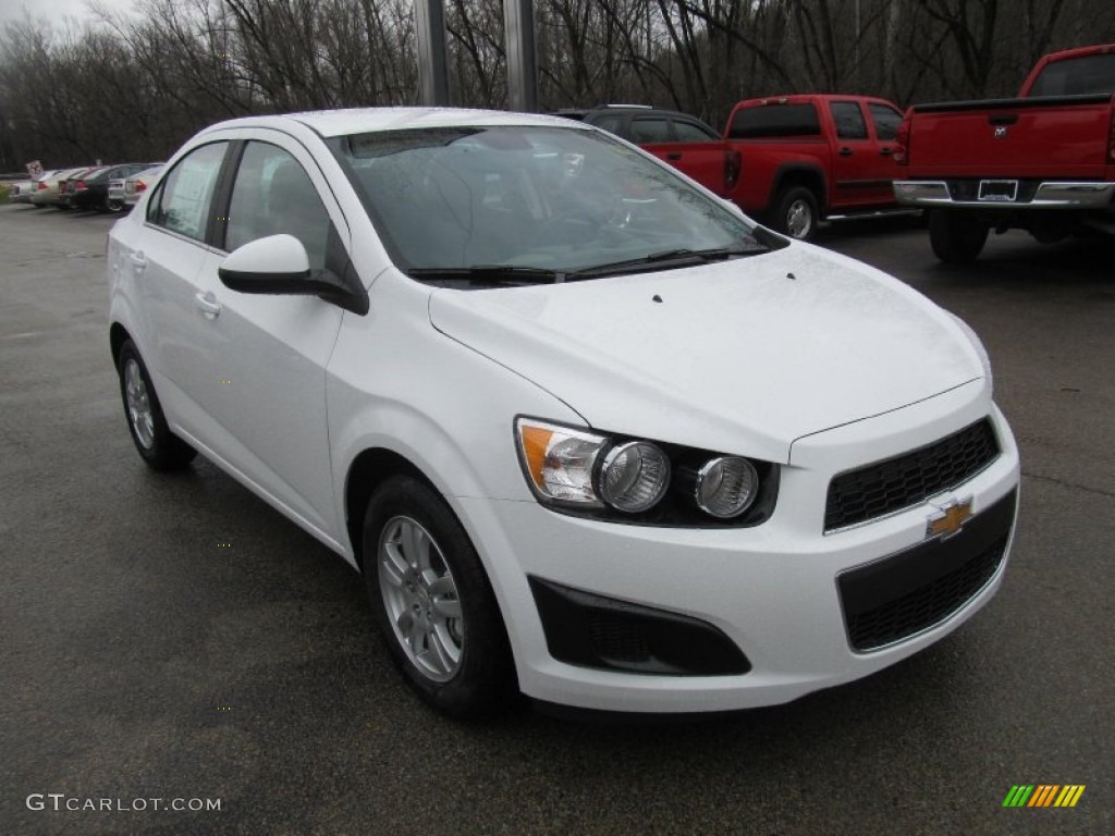 Summit White 2013 Chevrolet Sonic LT Sedan Exterior Photo #74635857