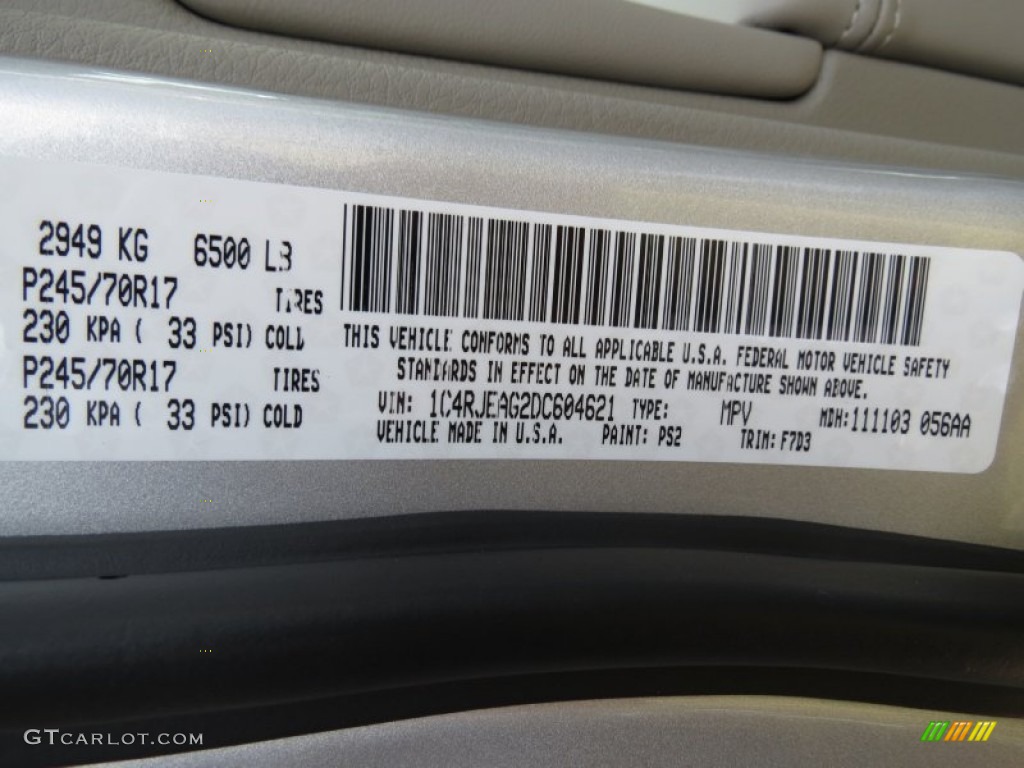 2013 Grand Cherokee Laredo - Bright Silver Metallic / Dark Graystone/Medium Graystone photo #12