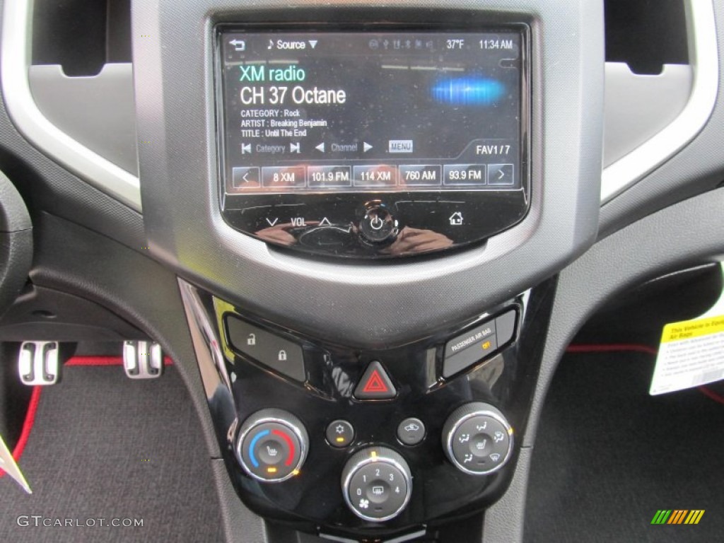 2013 Sonic RS Hatch - Black Granite Metallic / RS Jet Black Leather/Microfiber photo #15