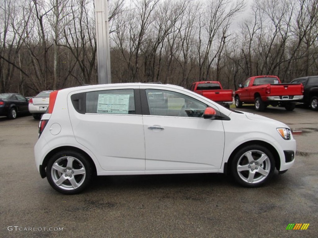 Summit White 2013 Chevrolet Sonic LTZ Hatch Exterior Photo #74636708