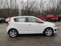 2013 Summit White Chevrolet Sonic LTZ Hatch  photo #7