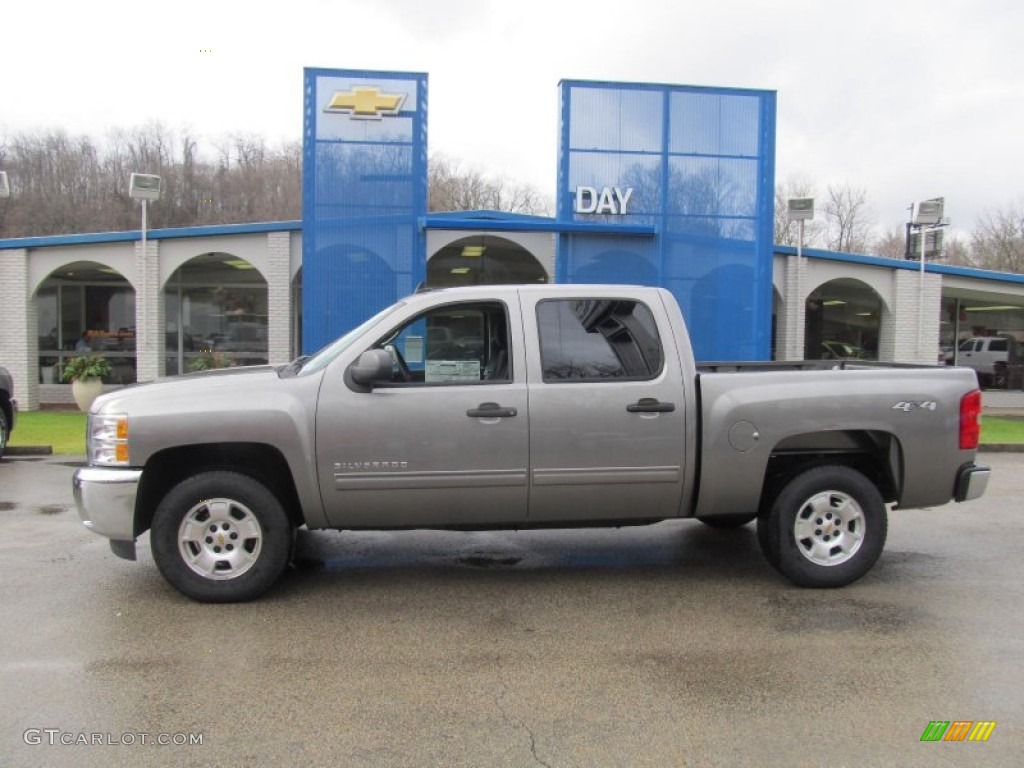 2012 Silverado 1500 LT Crew Cab 4x4 - Graystone Metallic / Ebony photo #2