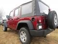2013 Deep Cherry Red Crystal Pearl Jeep Wrangler Unlimited Sport 4x4  photo #2