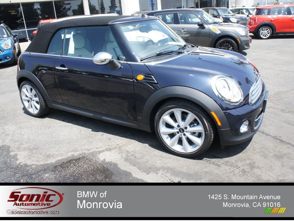 2013 Cooper Convertible - Reef Blue Metallic / Mini Yours Soda Satellite Gray photo #1