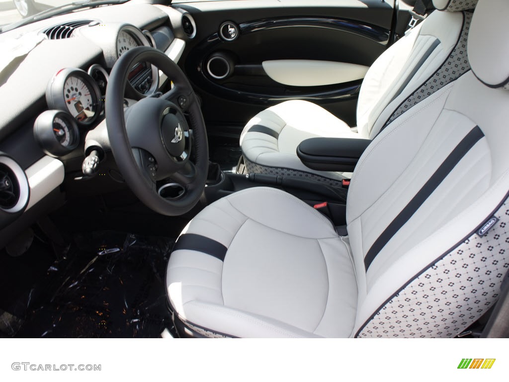 Mini Yours Soda Satellite Gray Interior 2013 Mini Cooper Convertible Photo #74638380