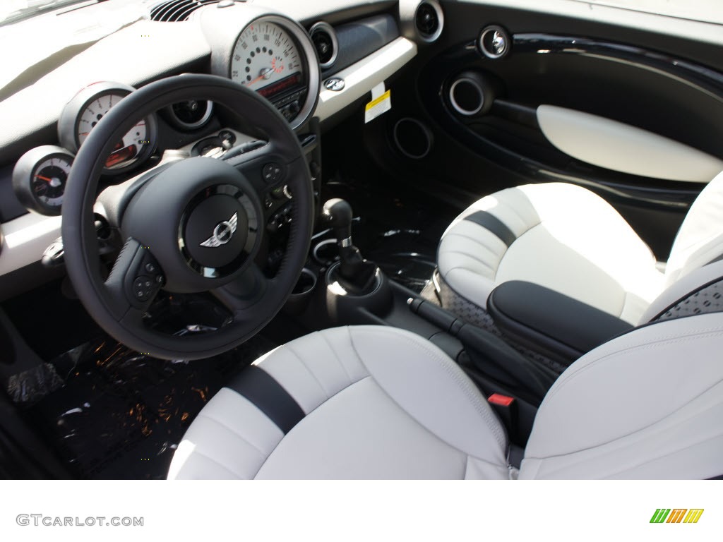 Mini Yours Soda Satellite Gray Interior 2013 Mini Cooper Convertible Photo #74638406