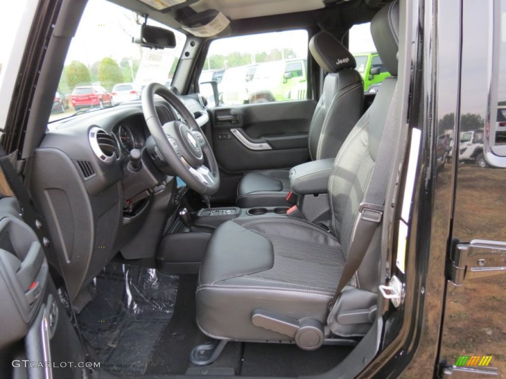2013 Jeep Wrangler Unlimited Oscar Mike Freedom Edition 4x4 Front Seat Photo #74638511