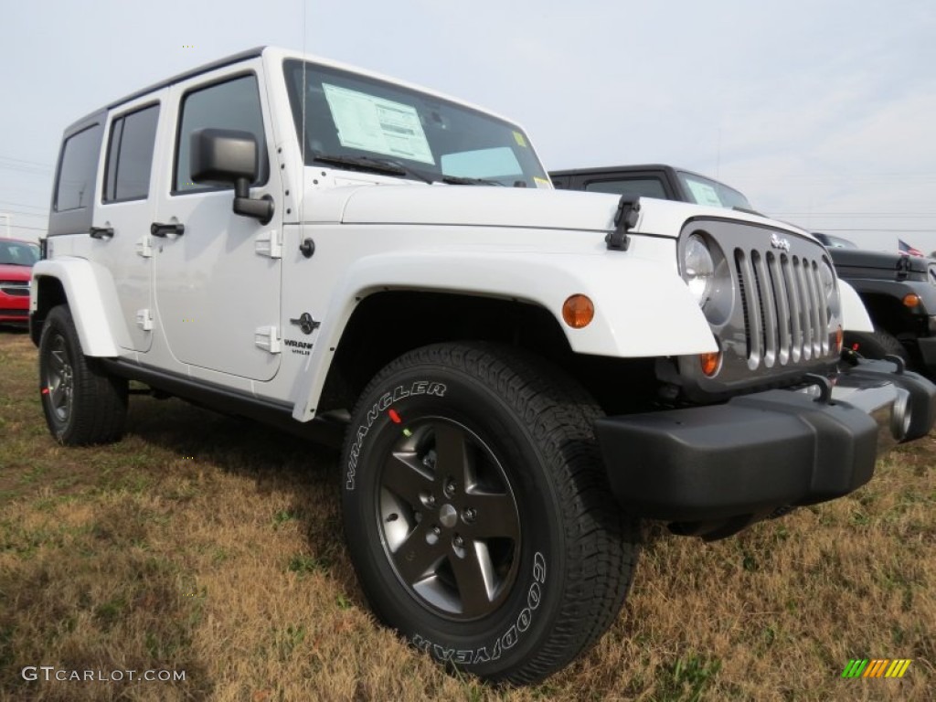 Bright White 2013 Jeep Wrangler Unlimited Oscar Mike Freedom Edition 4x4 Exterior Photo #74638707