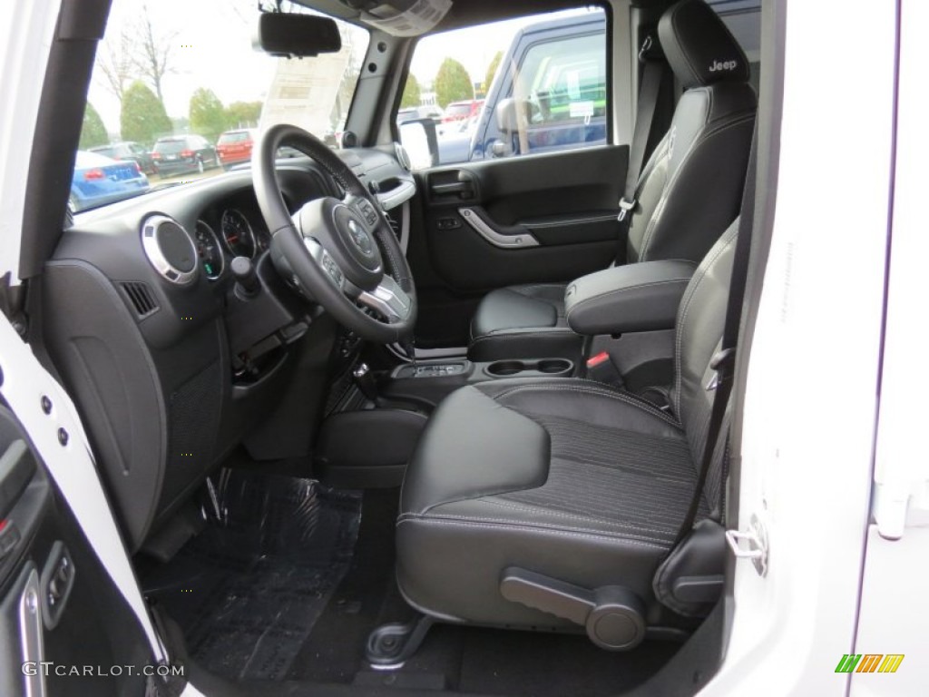 2013 Jeep Wrangler Unlimited Oscar Mike Freedom Edition 4x4 Front Seat Photo #74638766
