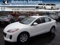 2013 Crystal White Pearl Mica Mazda MAZDA3 i SV 4 Door  photo #1