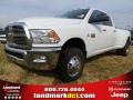 Bright White - Ram 3500 HD Big Horn Crew Cab 4x4 Dually Photo No. 1