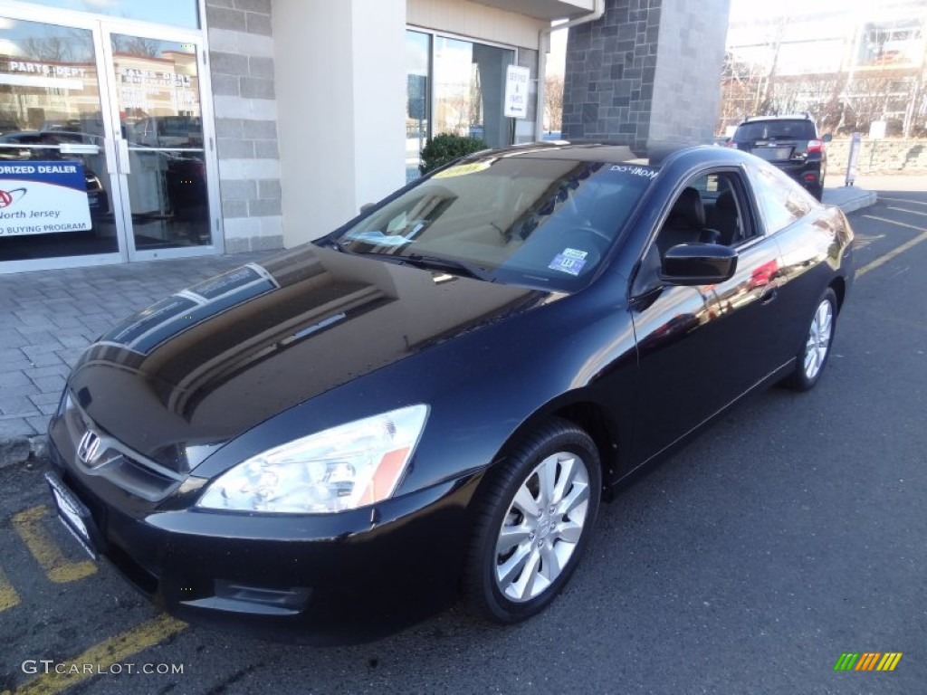2006 Accord EX V6 Coupe - Nighthawk Black Pearl / Black photo #1
