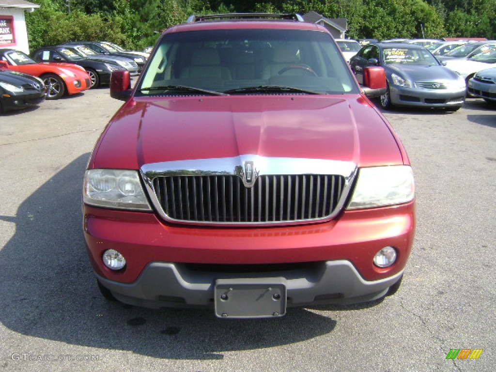 2003 Aviator Luxury AWD - Vivid Red Metallic / Light Parchment photo #2