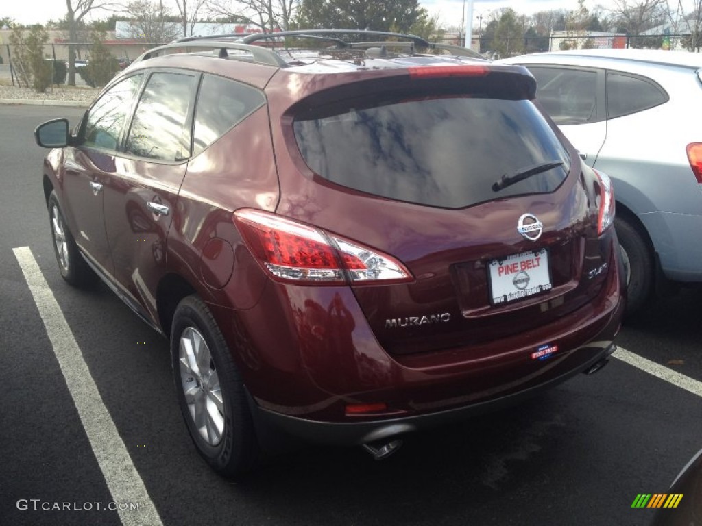 2012 Murano SL AWD - Merlot / Beige photo #4